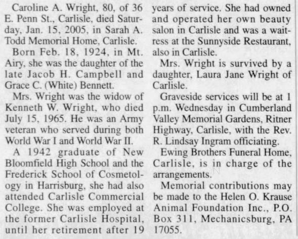 Clipping from The Sentinel